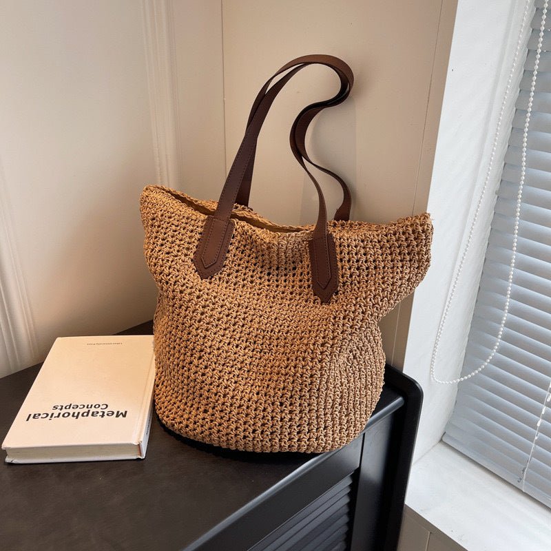 Commuter Straw Women's Fashion Shoulder Bag - AXON