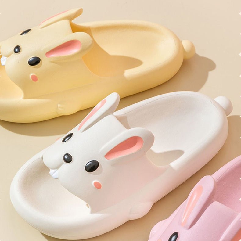 Cute Rabbit Slippers For Kids Women Summer Home Shoes Bathroom Slippers - AXON