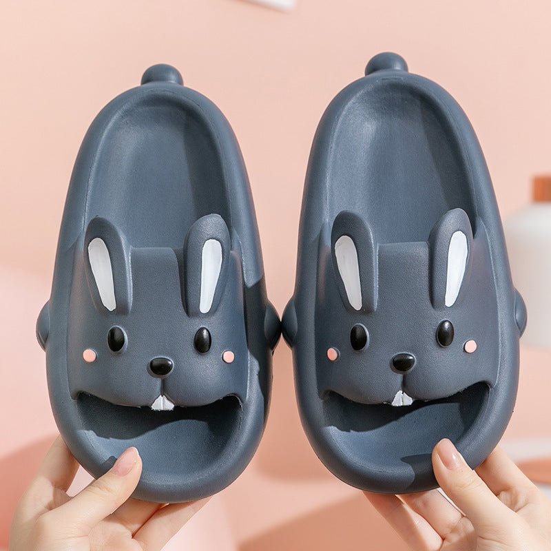 Cute Rabbit Slippers For Kids Women Summer Home Shoes Bathroom Slippers - AXON