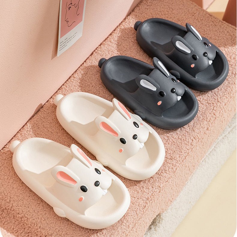 Cute Rabbit Slippers For Kids Women Summer Home Shoes Bathroom Slippers - AXON
