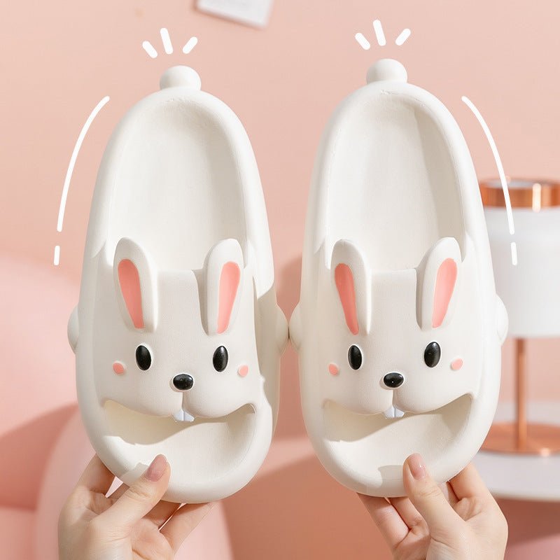 Cute Rabbit Slippers For Kids Women Summer Home Shoes Bathroom Slippers - AXON