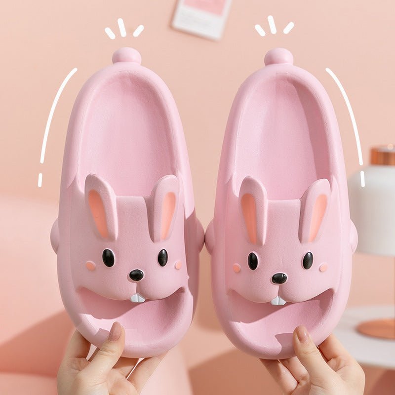 Cute Rabbit Slippers For Kids Women Summer Home Shoes Bathroom Slippers - AXON