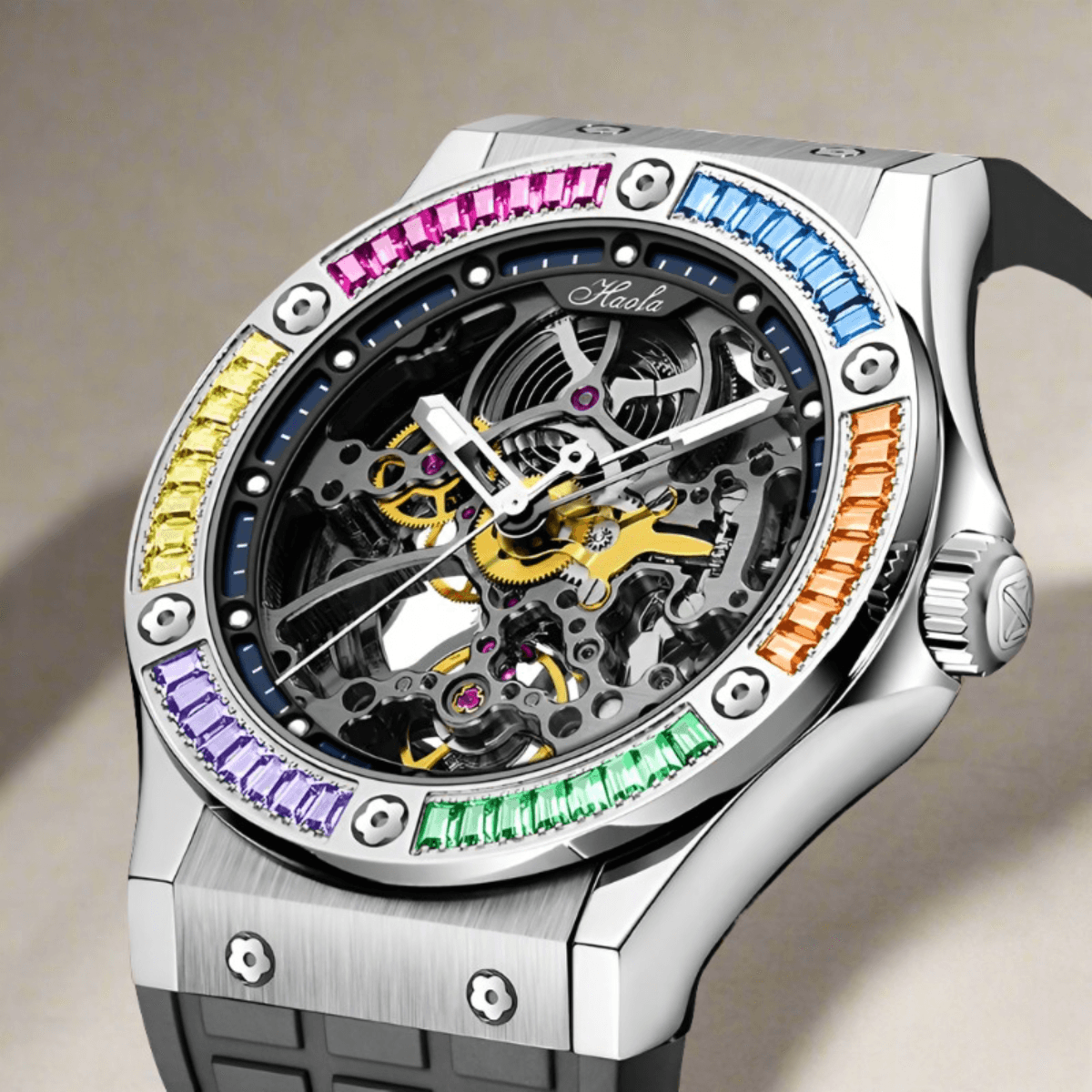 Haofa skeleton,Luxury automatic mechanical watch