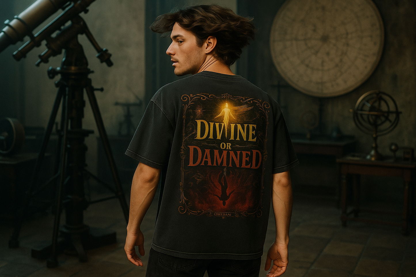 Divine or Damned | Duality Collection | Nebelmond Oversized Shirt