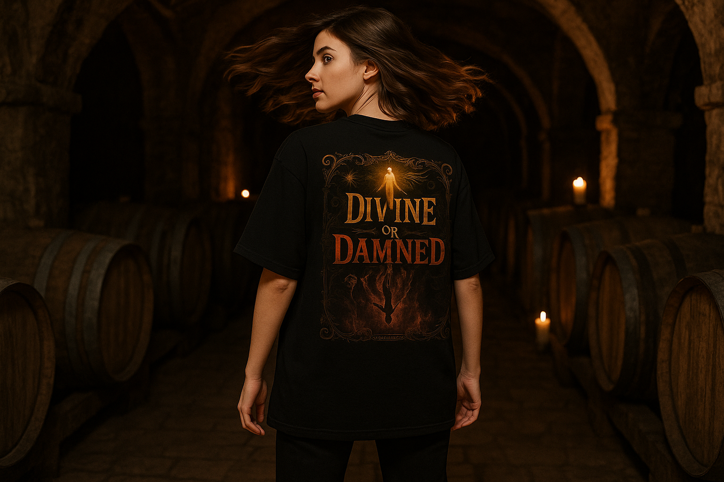 Divine or Damned | Duality Collection | Nebelmond Oversized Shirt