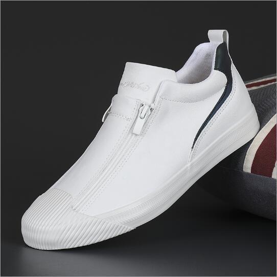 Double Zipper Casual Men Board Shoes - AXON