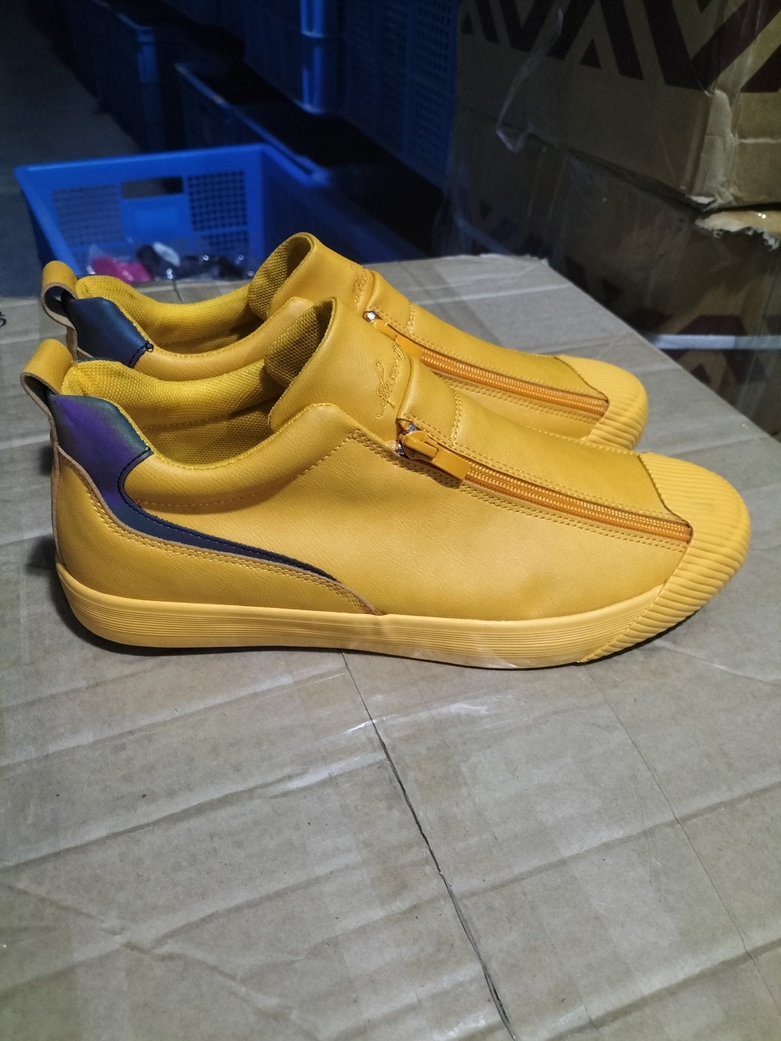 Double Zipper Casual Men Board Shoes - AXON