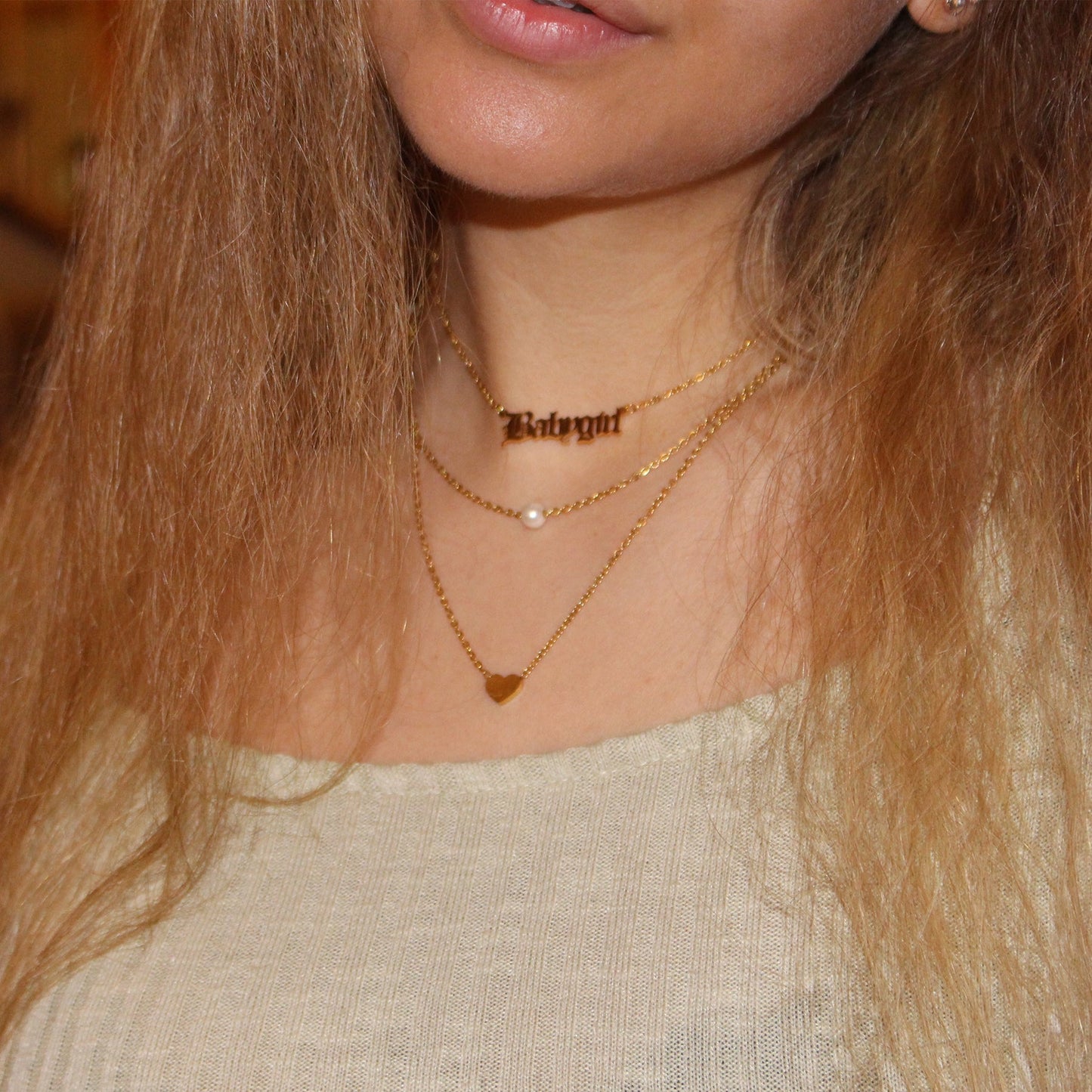 'BABYGIRL‘ NECKLACE 18K GOLD PLATED