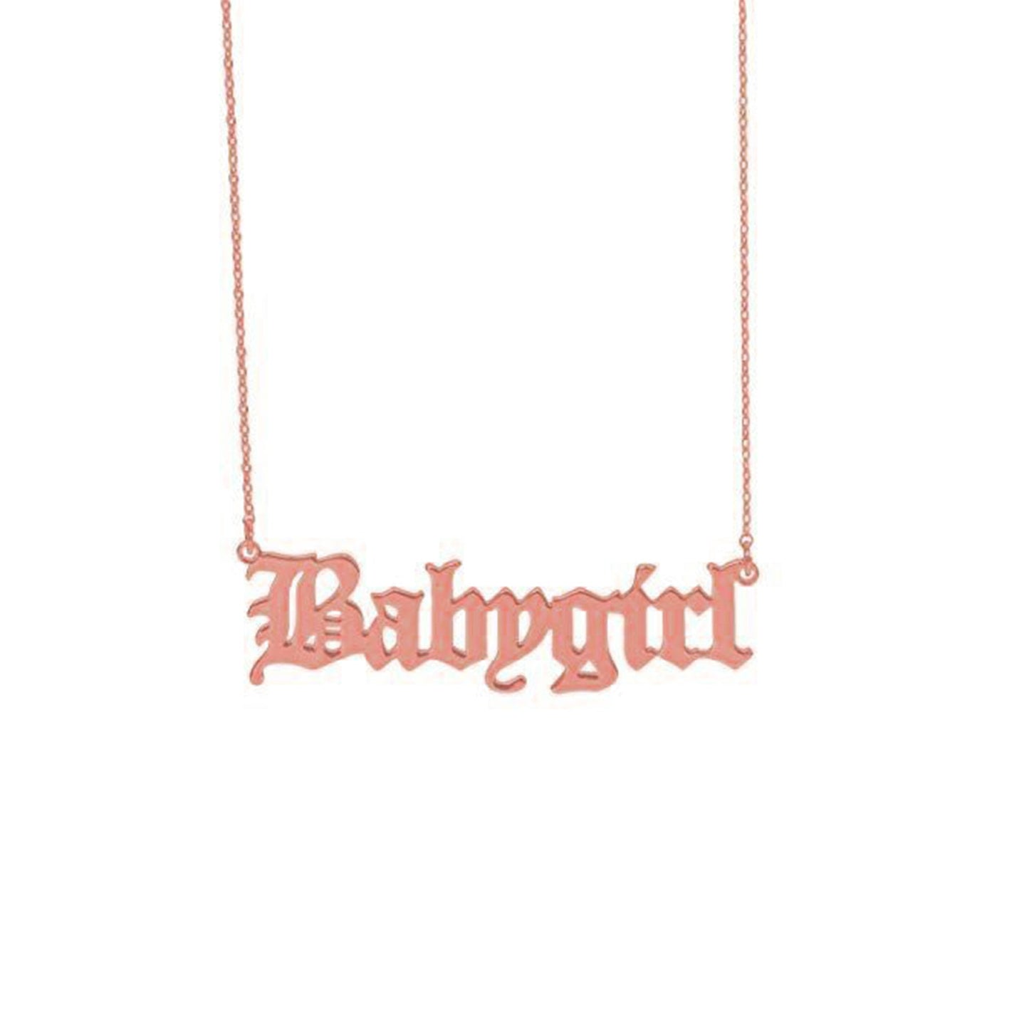 'BABYGIRL‘ NECKLACE ROSE GOLD