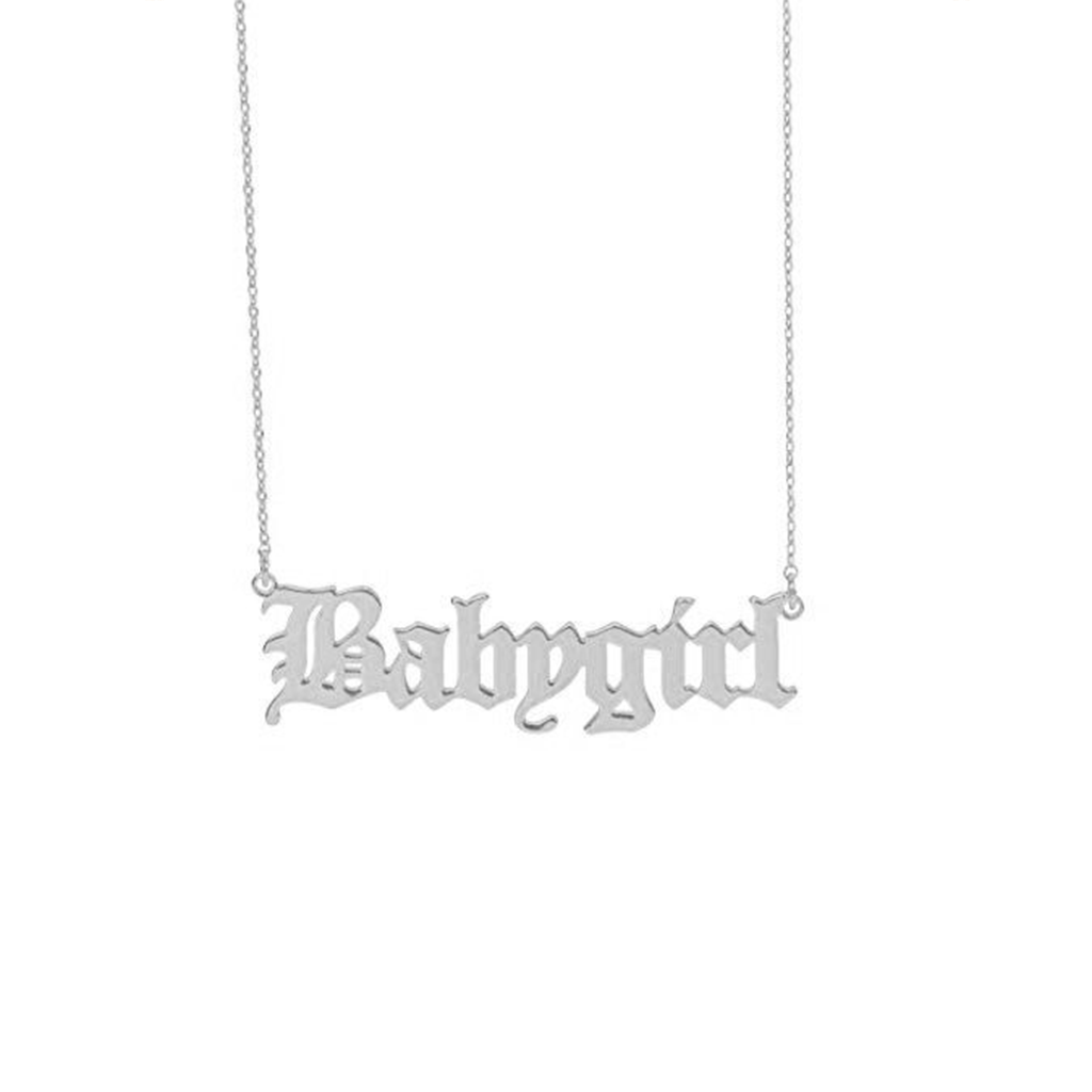 'BABYGIRL‘ NECKLACE SILVER