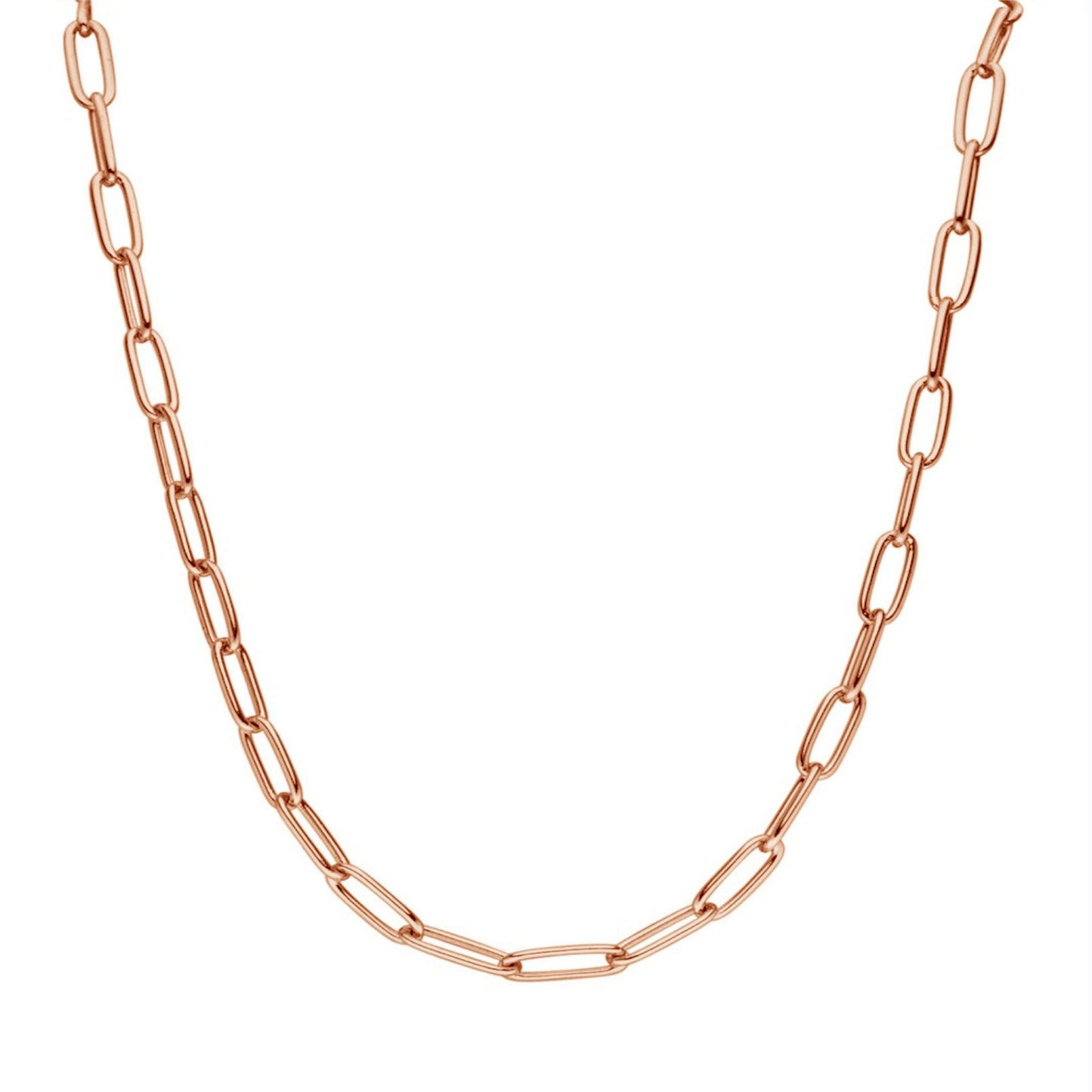 CLASSIC LINK NECKLACE ROSE GOLD