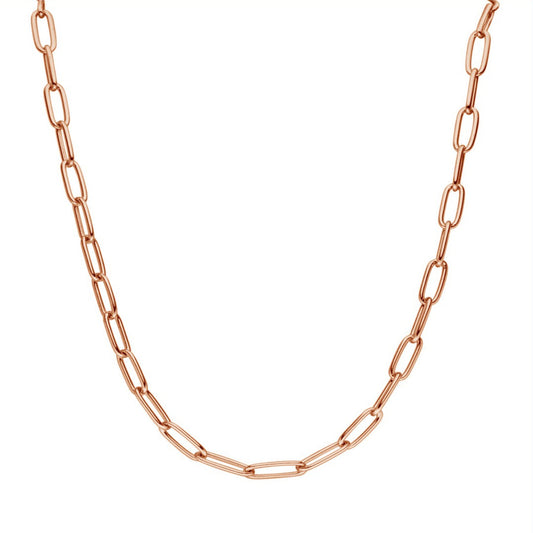 CLASSIC LINK NECKLACE ROSE GOLD