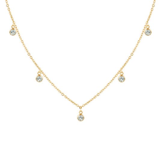 'MAGIC DROP' CHOKER 18K GOLD PLATED