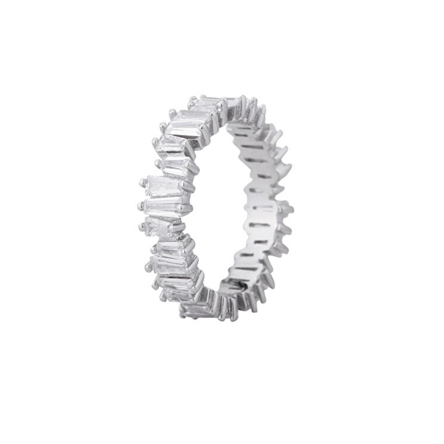 SHINY CRYSTALS RING 925 SILVER