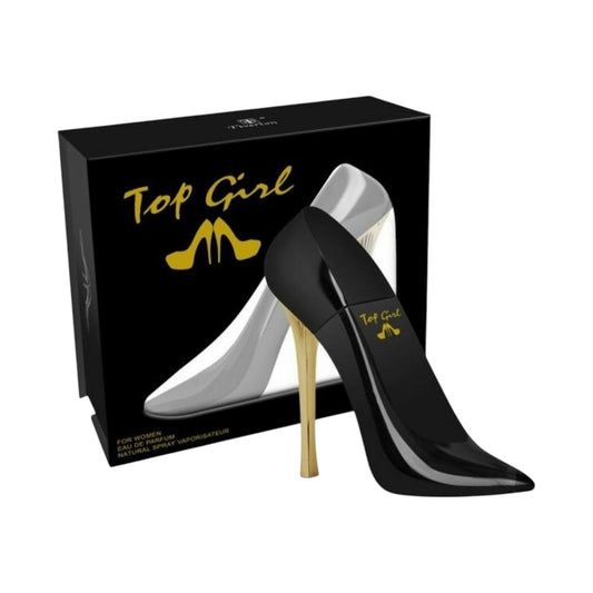 Damen Parfum » Schwarzer Stiletto » 100 ml blumiges Parfüm für Frauen » Tiverton Top Girl » Flakon als Absatzschuh