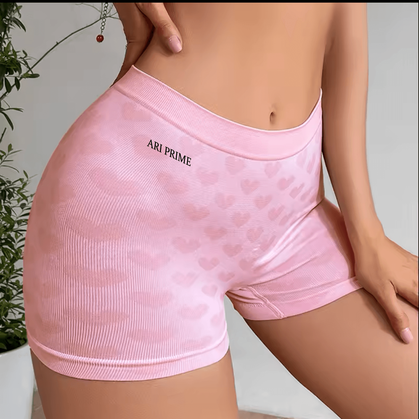 ARI brand love heart pink high-waisted breathable for girls