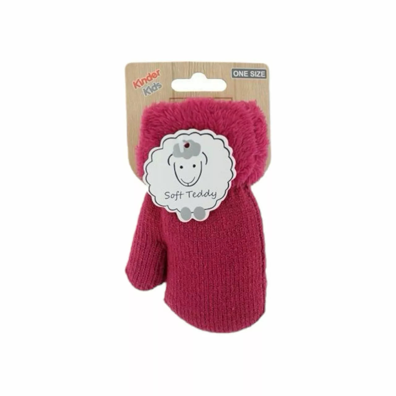 Kinder Fäustlinge » Winter Teddy Handschuhe | Kinderhandschuhe weich gefüttert | Strickhandschuhe warm
