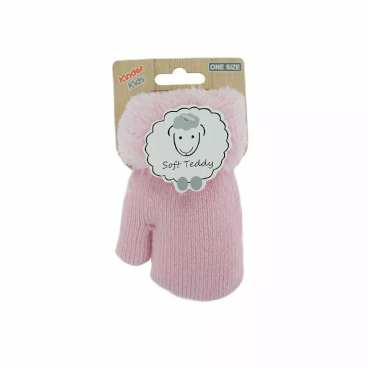 Kinder Fäustlinge » Winter Teddy Handschuhe | Kinderhandschuhe weich gefüttert | Strickhandschuhe warm