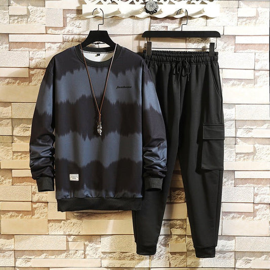 Fall New Trendy Men's Sweater Suit Loose Fashion - AXON