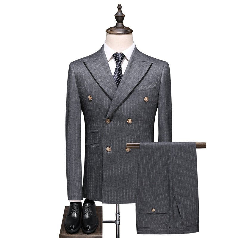 Fashion Simple Men's Double Breasted Suit - AXON