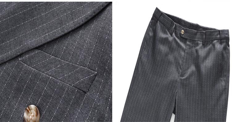 Fashion Simple Men's Double Breasted Suit - AXON