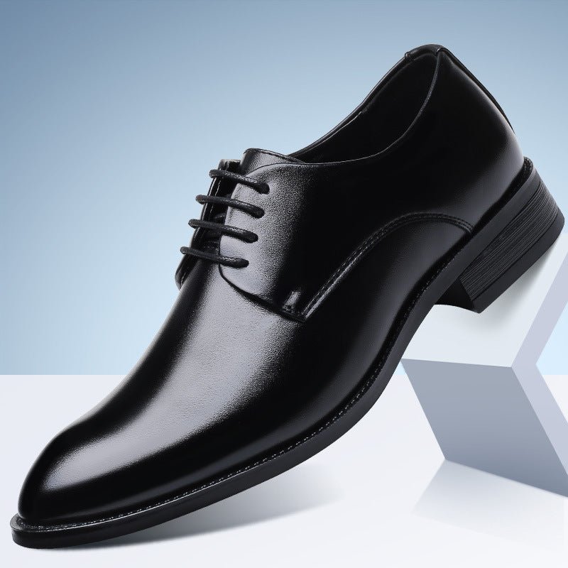 Four new shoes men's dress shoes black tie business men leather shoes factory direct code - AXON