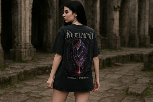 Crystal of Damnation | Occult Spirituality Collection | Nebelmond Oversized Shirt