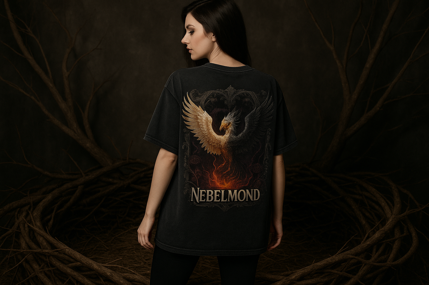 Dark Phoenix | Occult Spirituality Collection | Nebelmond Oversized Shirt