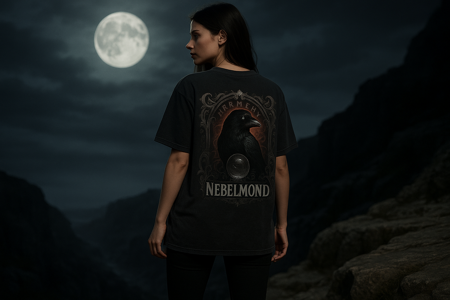 Raven's Oracle | Raven's Prophecy Collection | Nebelmond Oversized Shirt
