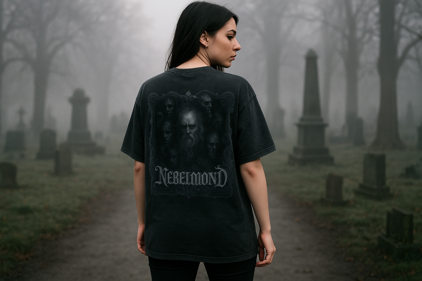 Whispers of the Abyss | Occult Spirituality Collection | Nebelmond Oversized Shirt