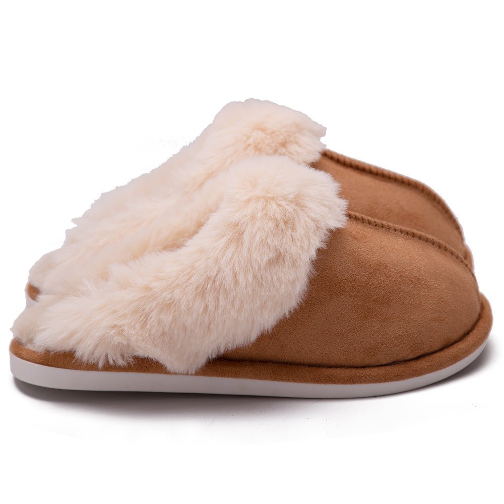 Fur Furry Slippers Women Winter Warm Plush House Shoes - AXON