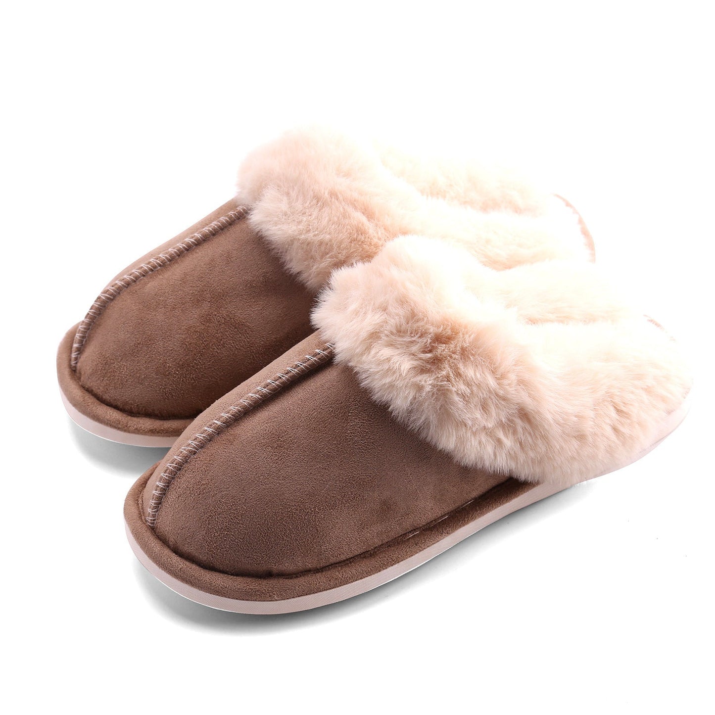 Fur Furry Slippers Women Winter Warm Plush House Shoes - AXON