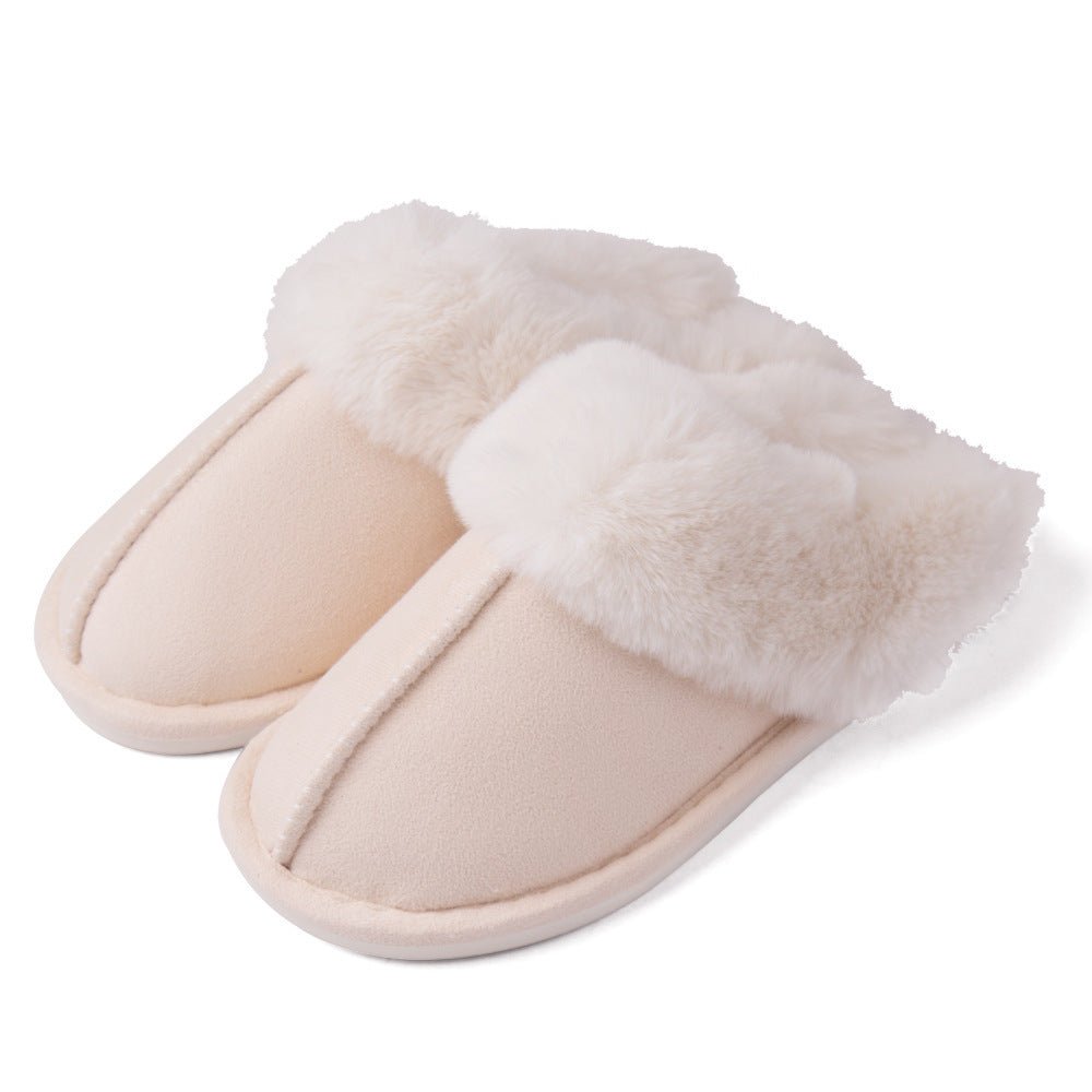 Fur Furry Slippers Women Winter Warm Plush House Shoes - AXON