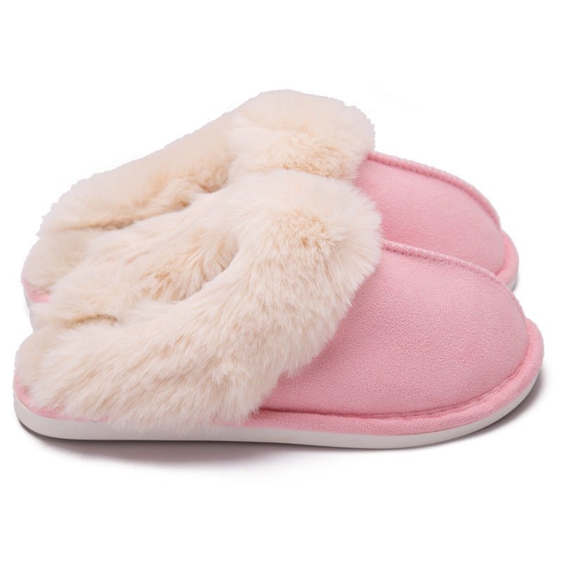 Fur Furry Slippers Women Winter Warm Plush House Shoes - AXON