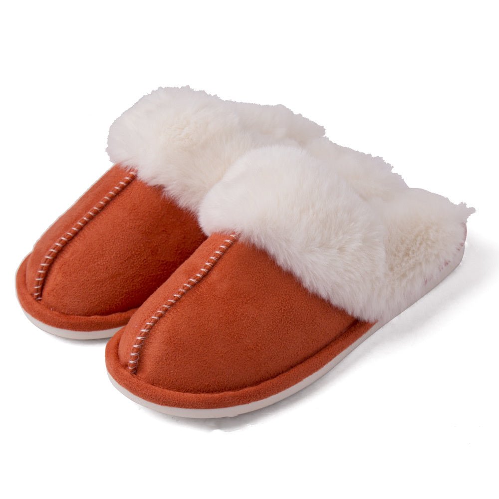 Fur Furry Slippers Women Winter Warm Plush House Shoes - AXON