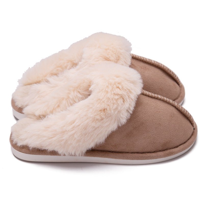Fur Furry Slippers Women Winter Warm Plush House Shoes - AXON