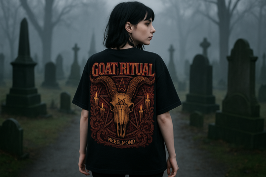 Goat Ritual | Occult Beast & Skulls Collection | Nebelmond Oversized Shirt
