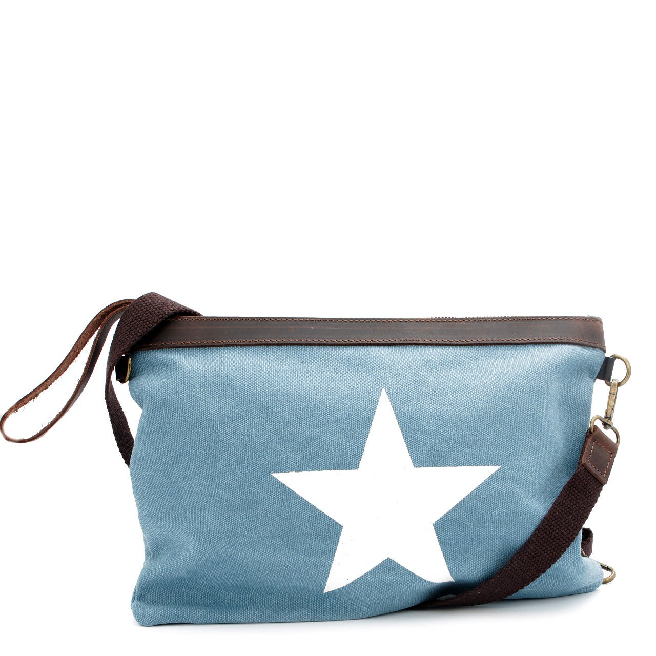 Große Clucht Umhänge Tasche mit Stern Blau - AXON