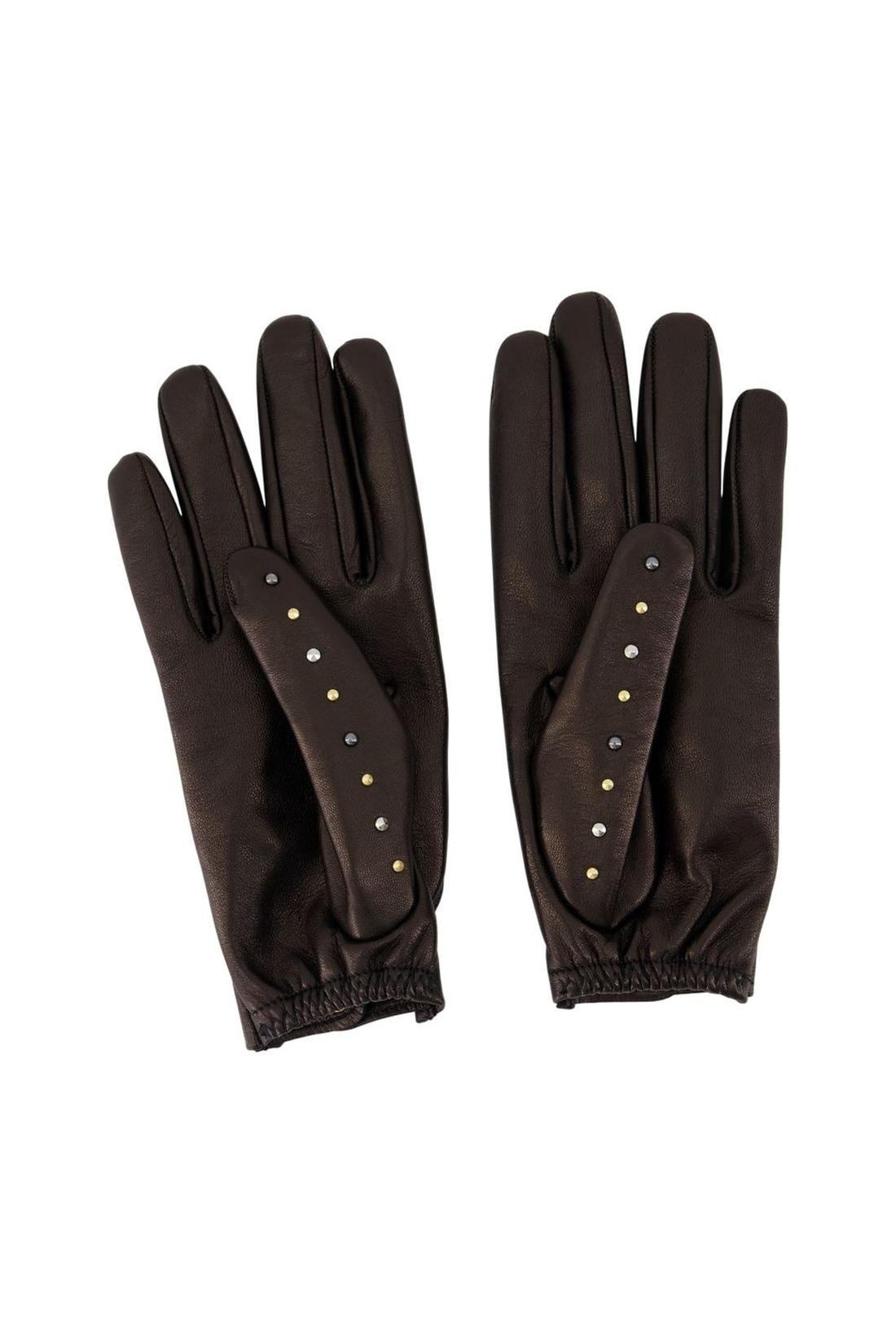 Handschuhe - Versace - Leder - Schwarz - AXON
