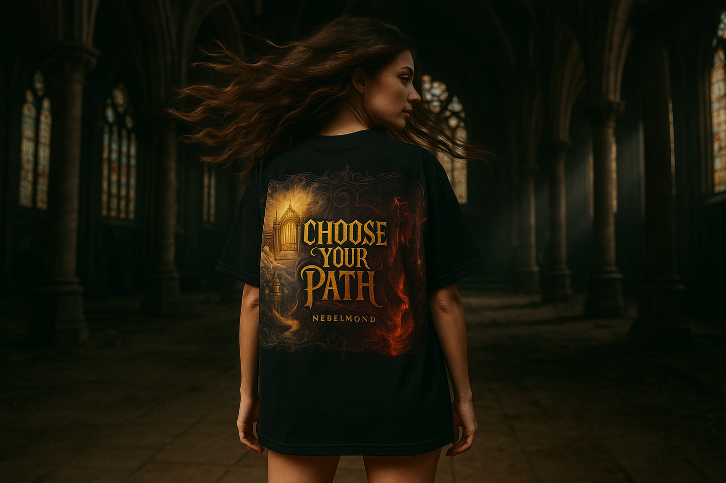 Heaven & Hell | Duality Collection | Nebelmond Oversized Shirt