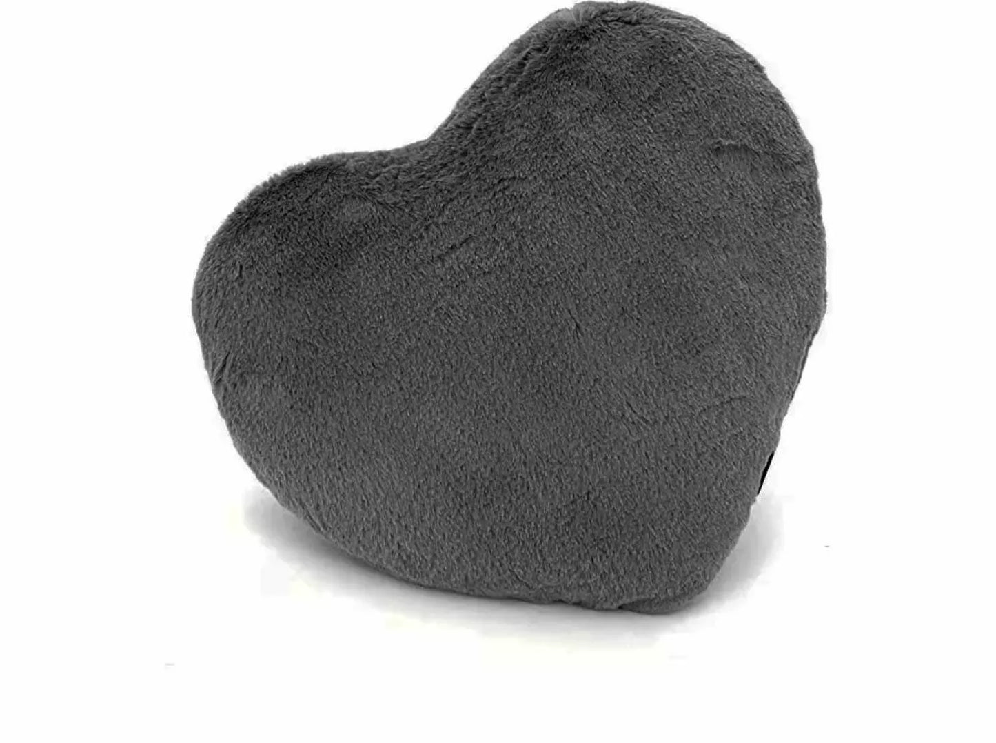 Herzkissen » Kuschelkissen 37 x 34 cm » weiches Herz Kissen » Dekokissen » Zierkissen aus Kunstfell