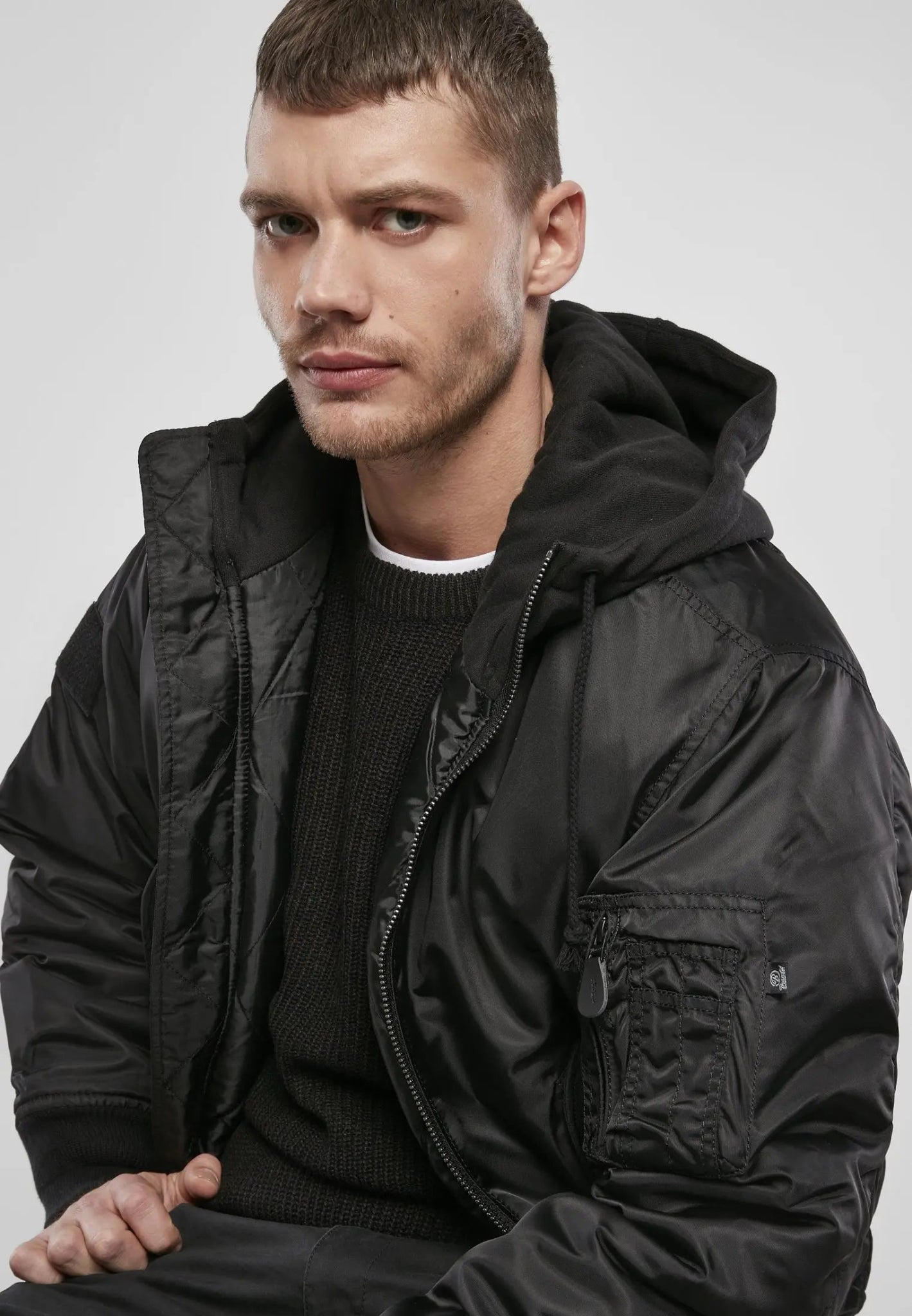 Hooded MA1 Bomber Jacket - AXON
