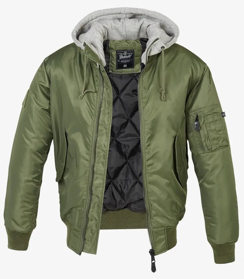 Hooded MA1 Bomber Jacket - AXON