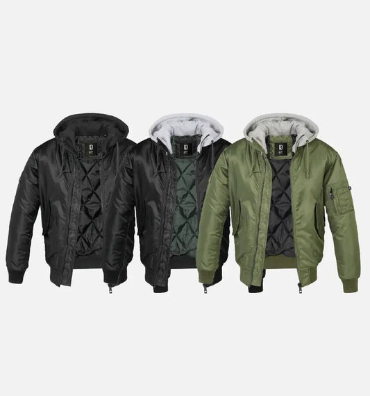 Hooded MA1 Bomber Jacket - AXON