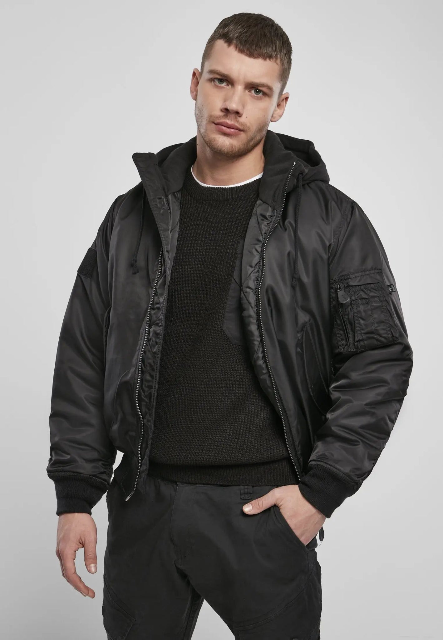 Hooded MA1 Bomber Jacket - AXON