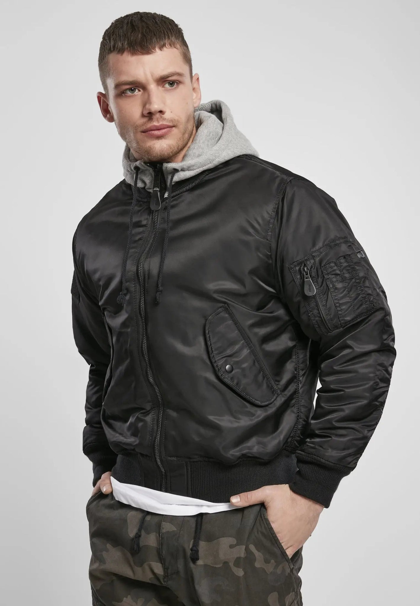 Hooded MA1 Bomber Jacket - AXON