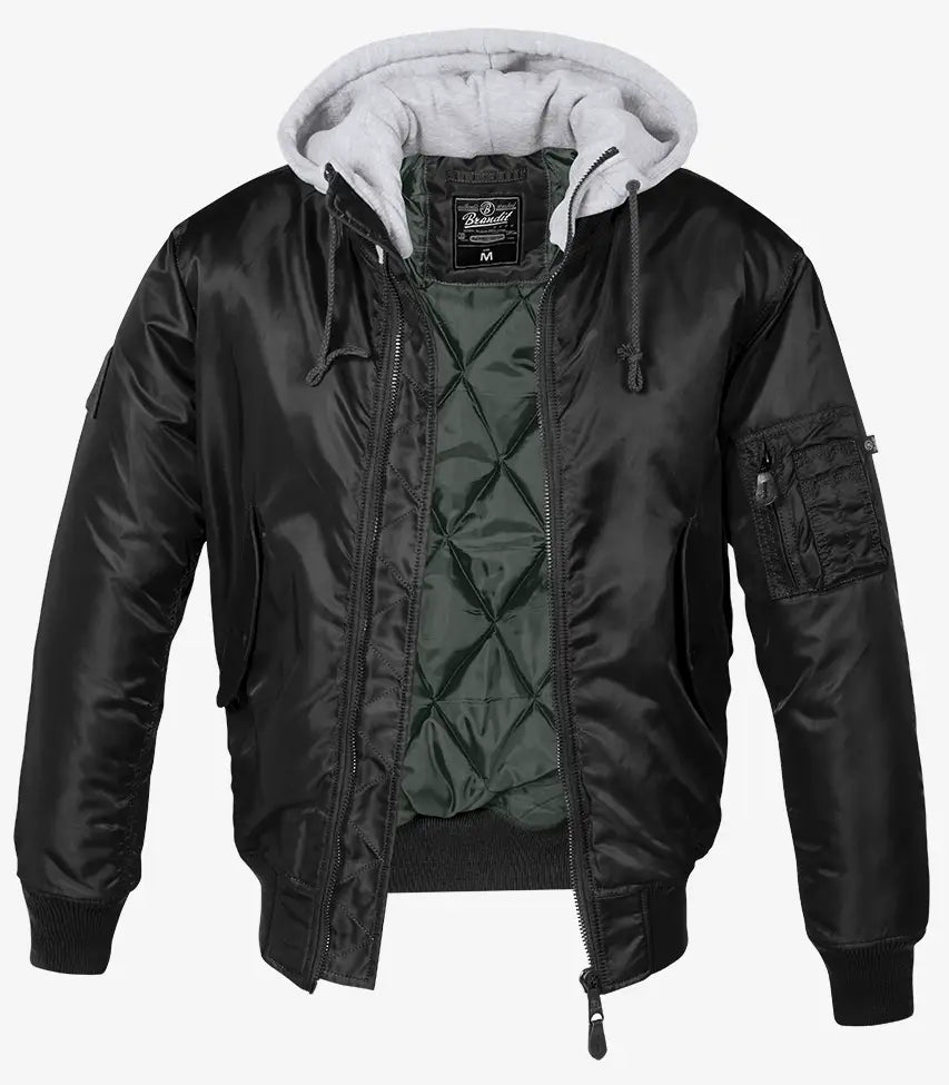 Hooded MA1 Bomber Jacket - AXON