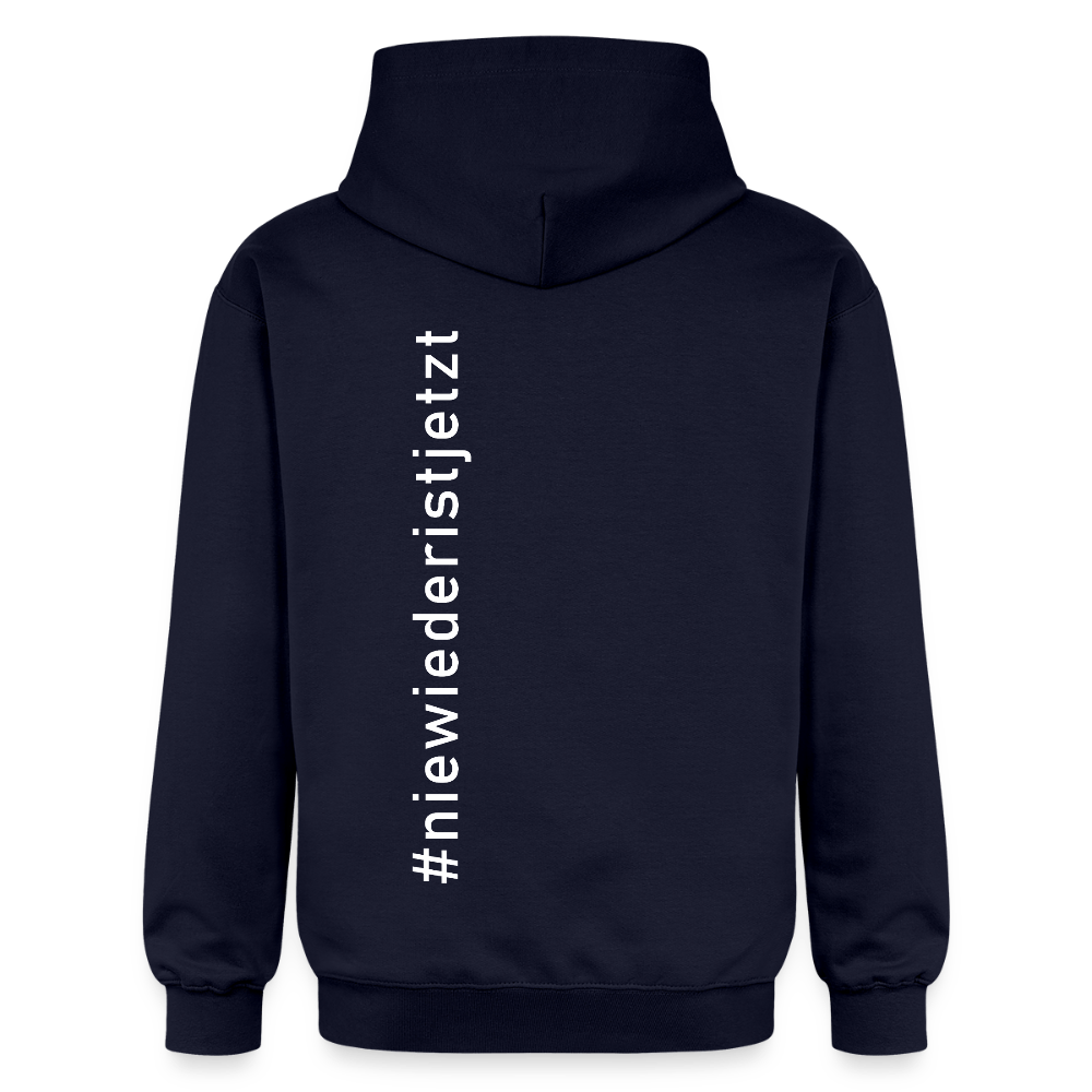 Hoodie Unisex gegen das Vergessen – „Nie wieder ist jetzt“