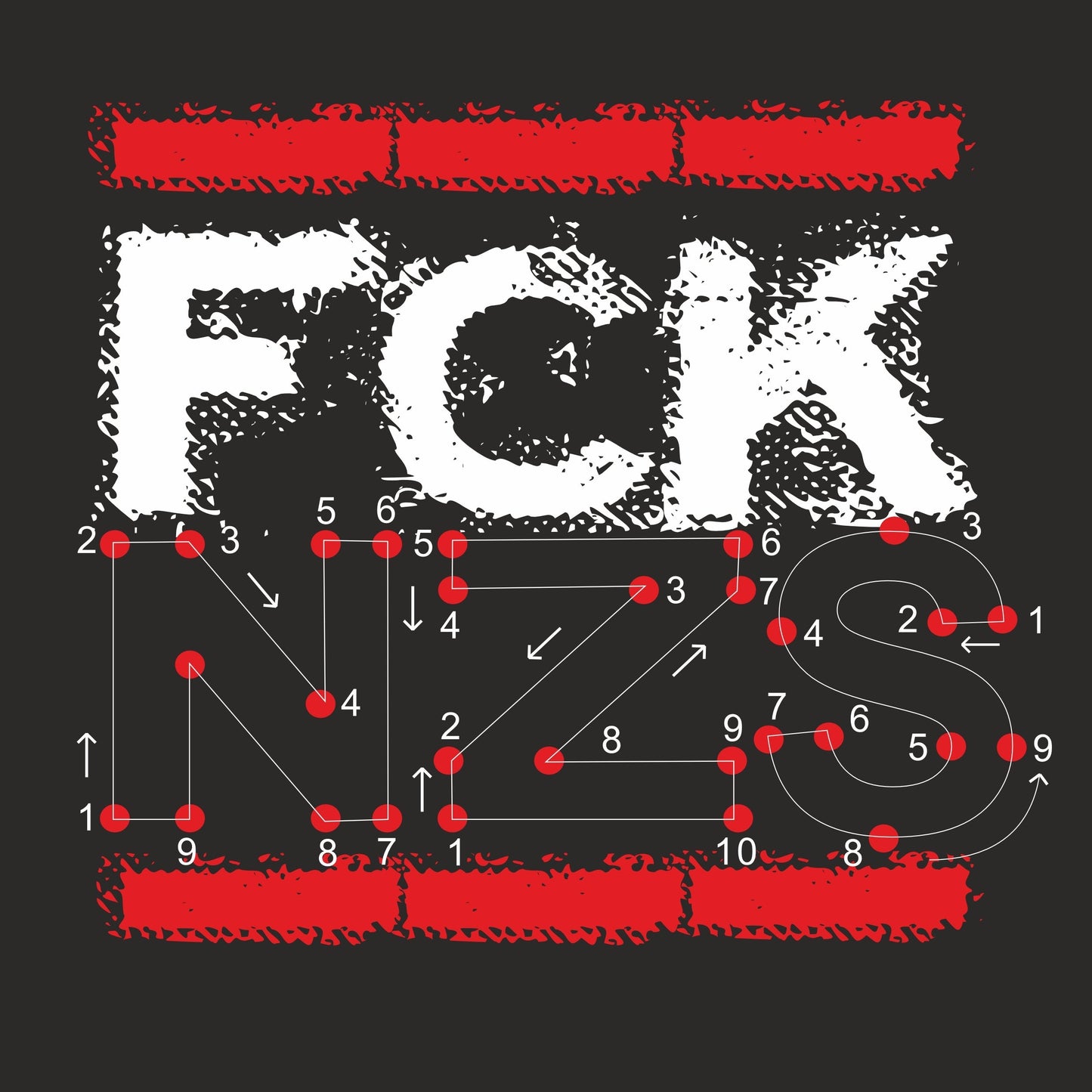 Kaffeetasse - F*ck NZS Zahlenrätsel