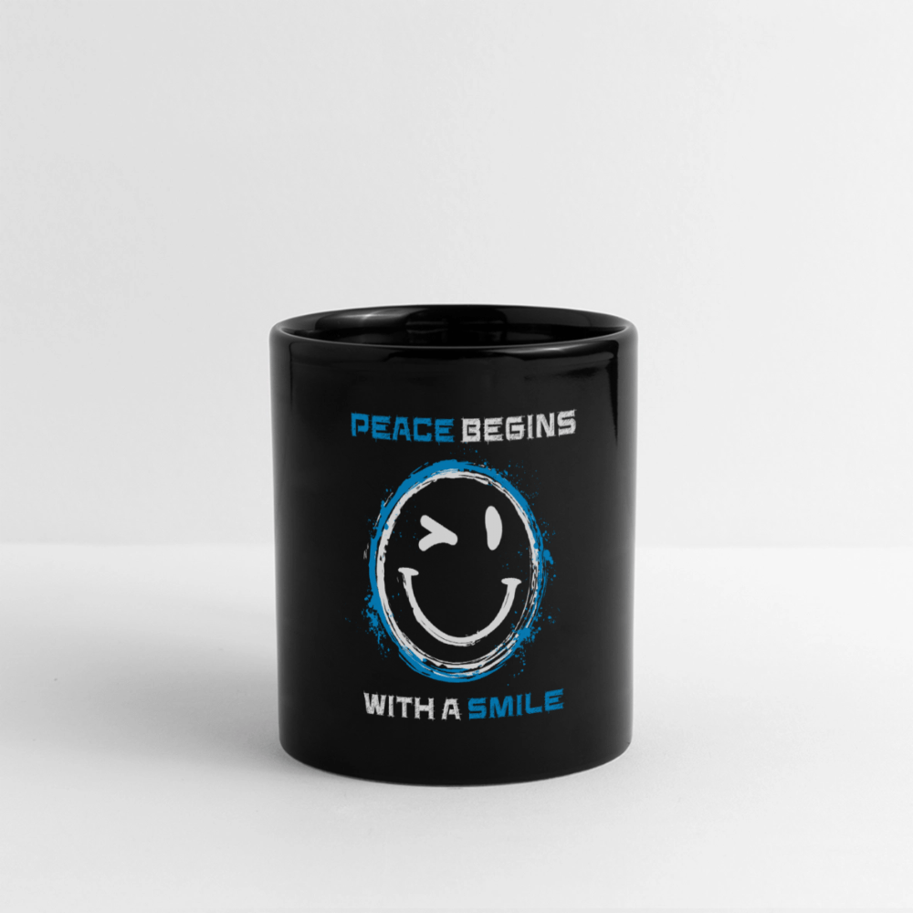Kaffeetasse - Peace begins with a smile